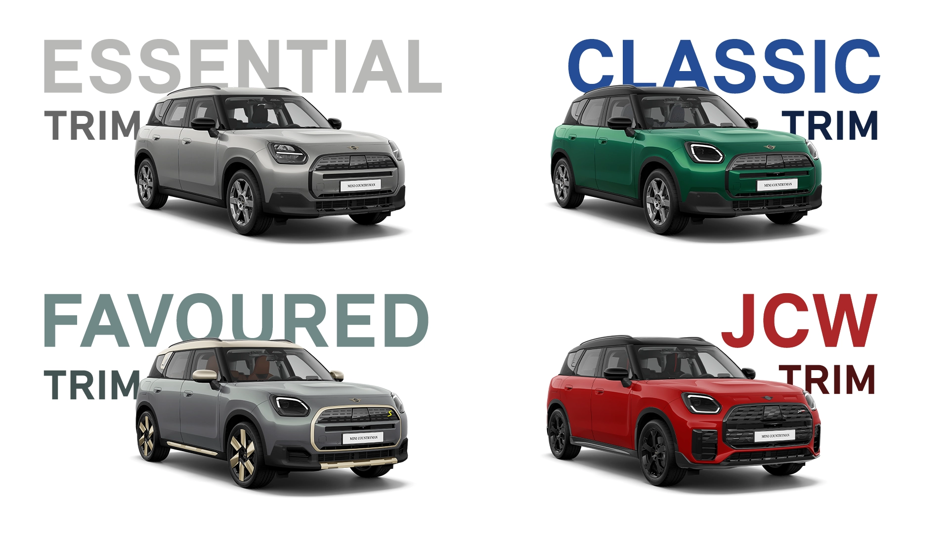 All-Electric MINI Countryman - TRIM Collage