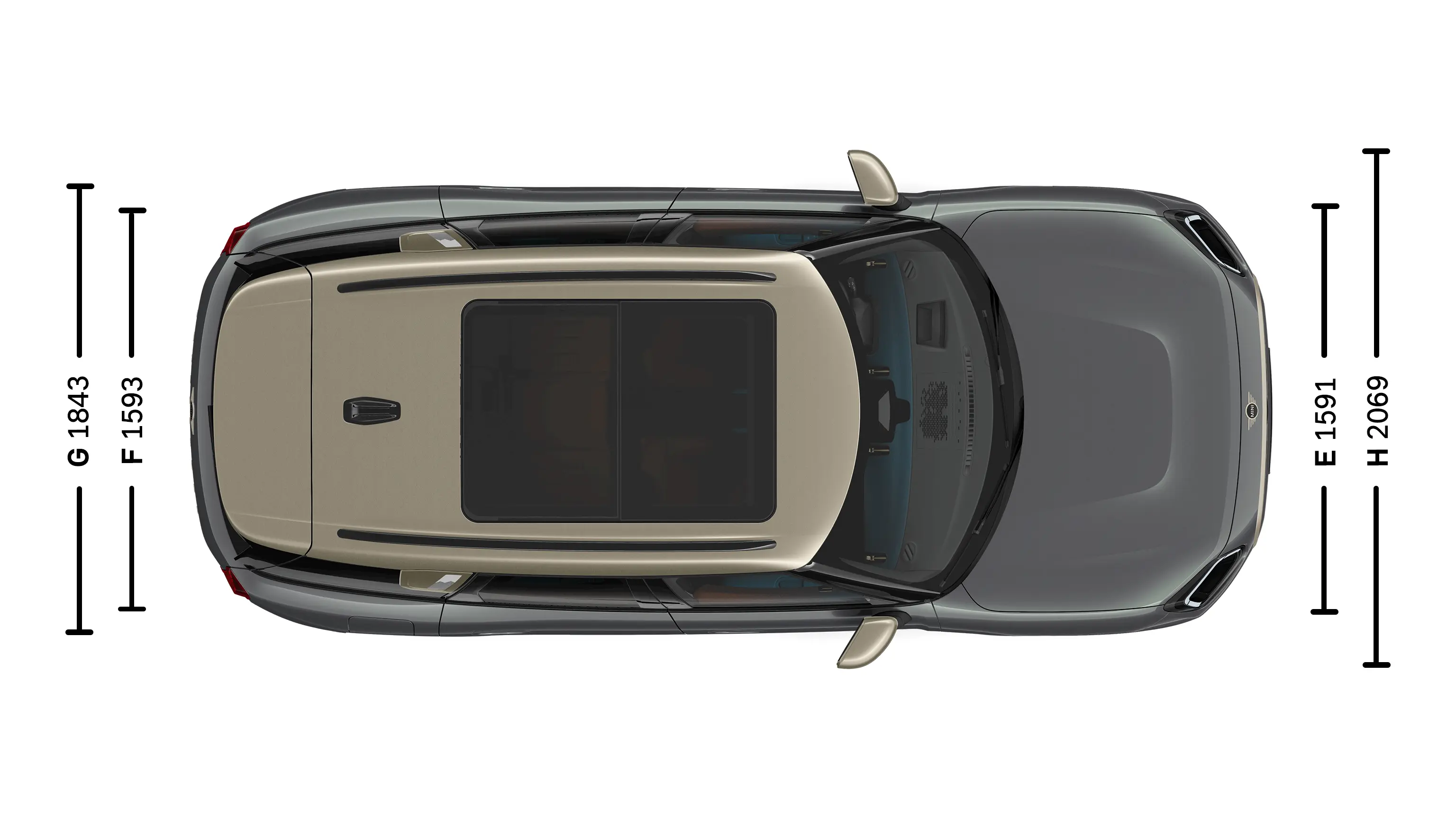 All-electric MINI Countryman Dimensions Top