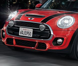 Black-White Hood & Trunk Stripes Decals Stickers For MINI Cooper R56 | Glossy Vinyl
