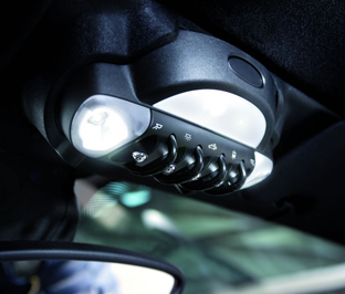 Interior light, single LED