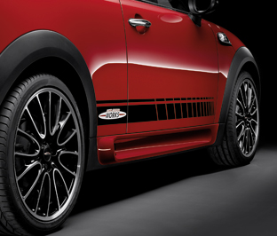 Mini cooper side shop stripes