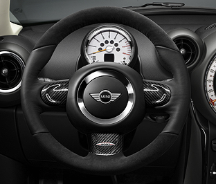 Jcw alcantara sales steering wheel