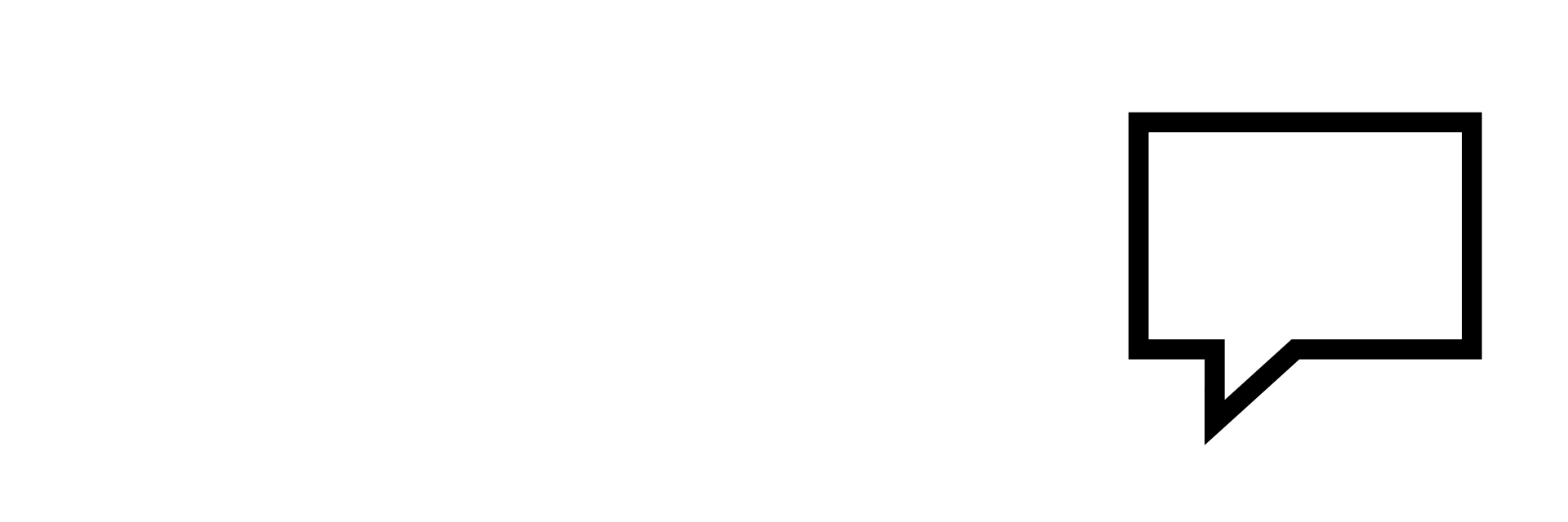 Square message bubble icon