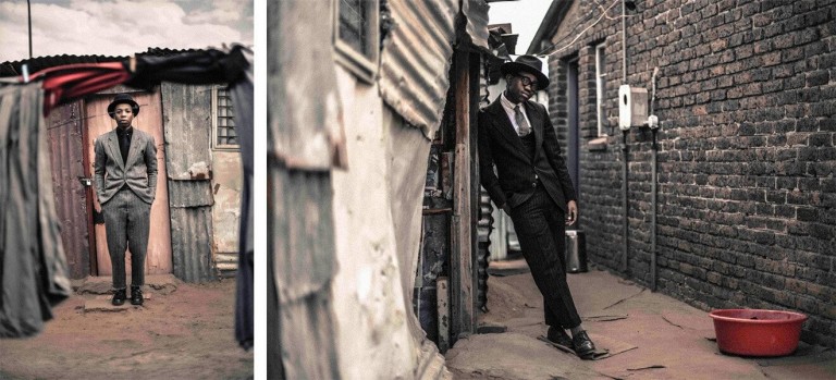 Pictures from Anthony’s project Black History March Volume 3, featuring The Sartists, a duo from Joburg who, a little like Anthony, explore their cultural reflections through fashion and photography. One of Anthony’s early inspirations was his grandfather’s generation of dapper dressers.