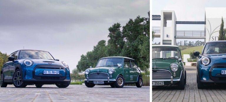  Motoring journalist and photographer Ian McLaren paired up the all-electric MINI SE with a classic almond green 1964 Austin Cooper S, and on reflection believes that the similarities are more than skin-deep.