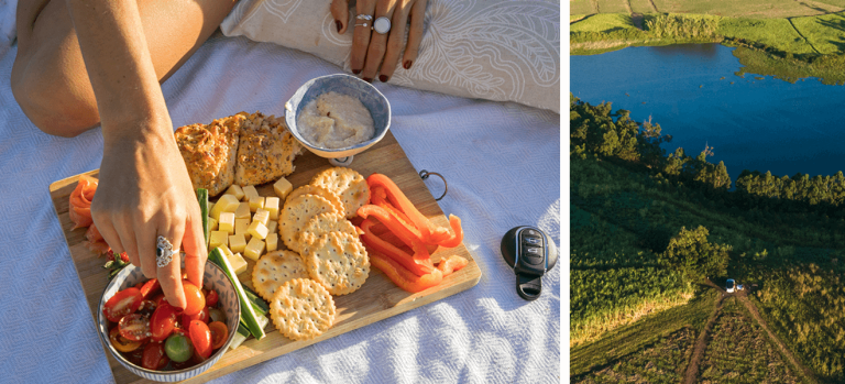 The edges of the sugar-cane fields around Dudley Pringle Dam make a beautiful viewpoint and picnic spot.