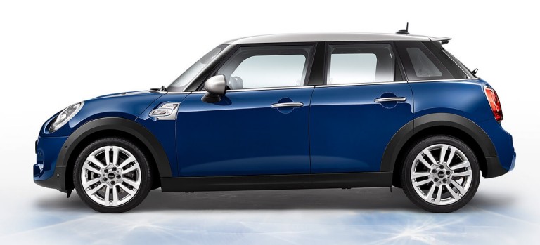 The new MINI 5 door is an innovative vehicle concept with wheelbase extended by 72 millimetres.