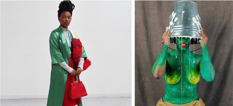 The main reason I use myself in my work is that it’s congruent with my message and my personal exploration as an African woman, a Xhosa woman, and a woman in general.