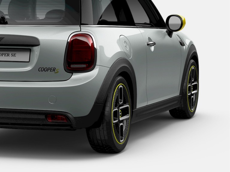 mini electromobility – silver and black – side view